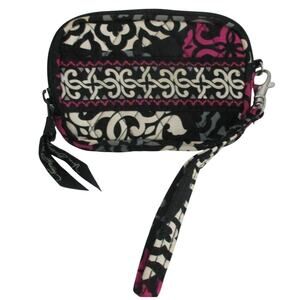Vera Bradley Canterberry Magenta Wristlet Coin Purse.